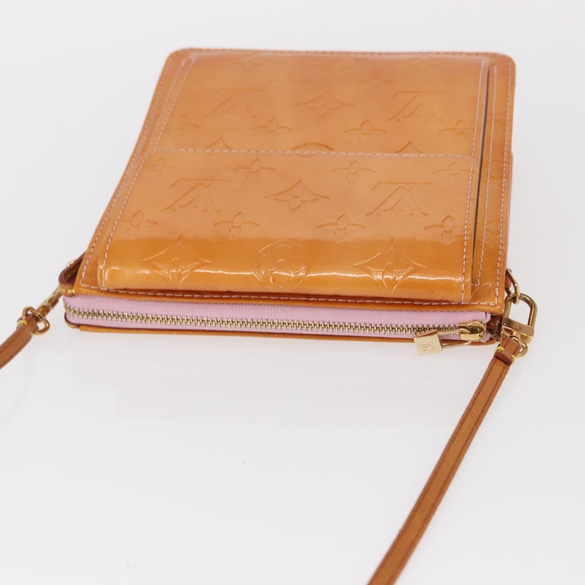 Louis Vuitton Mott Handbag Monogram Vernis, PINK, PATENT_LEATHER, Clutche & pouche