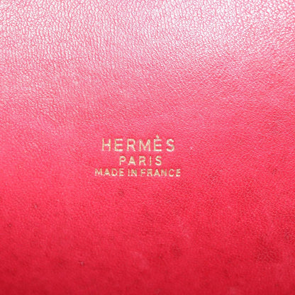 Hermes Foley cognac Handbag Leather, RED, LEATHER, Shoulder bag
