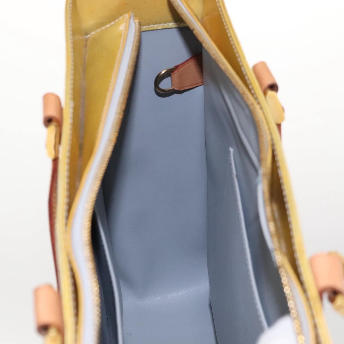 Louis Vuitton Columbus Handbag Monogram Vernis, GRAY, PATENT_LEATHER, Tote bag