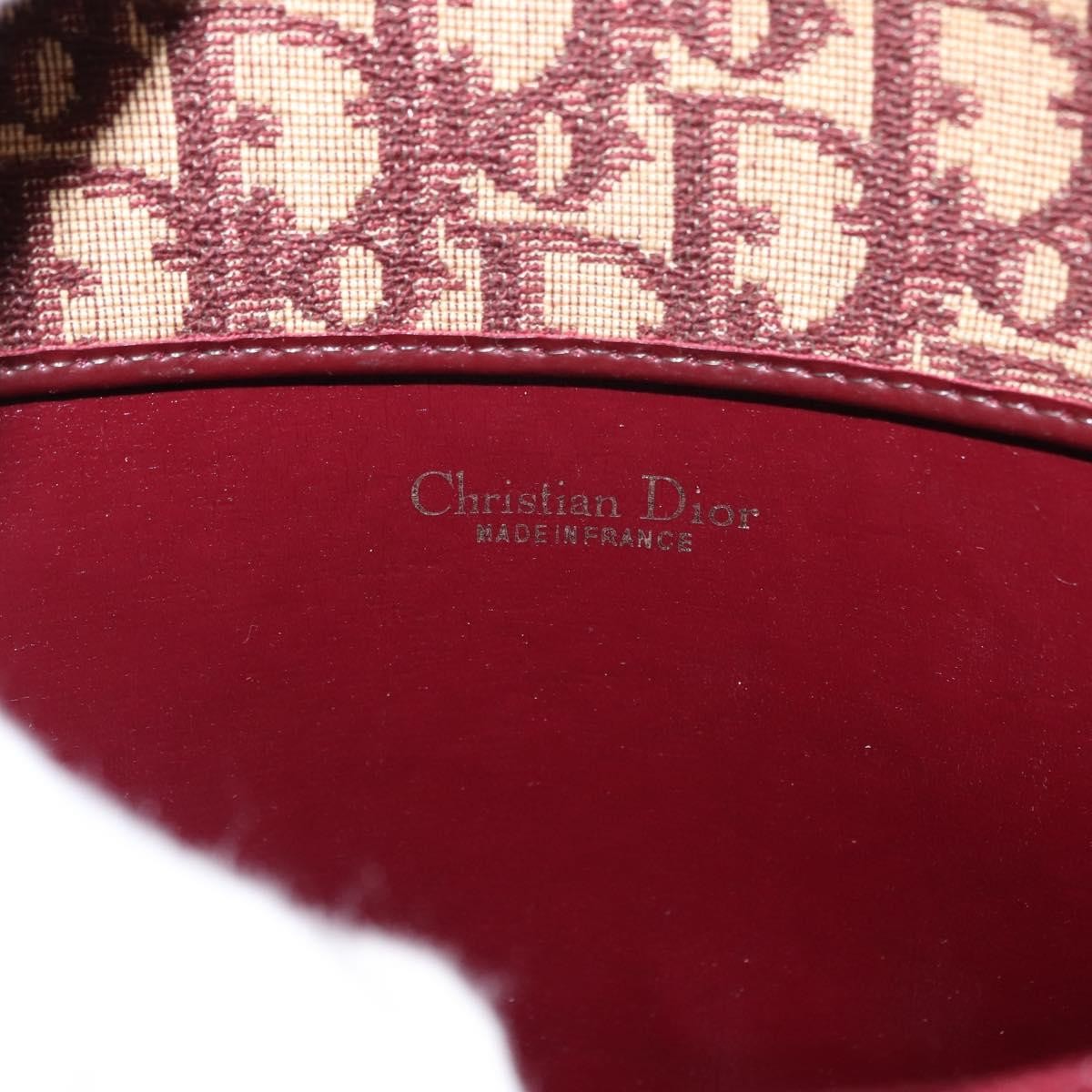 Christian Dior Vintage Trotter Handbag Canvas, RED, CANVAS, Handbag