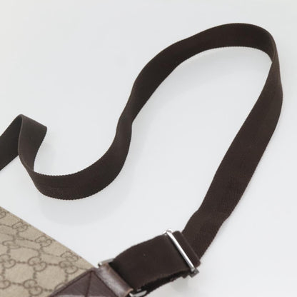 Gucci Zip Top Messenger Bag GG Coated Canvas, BEIGE, CANVAS, Shoulder bag