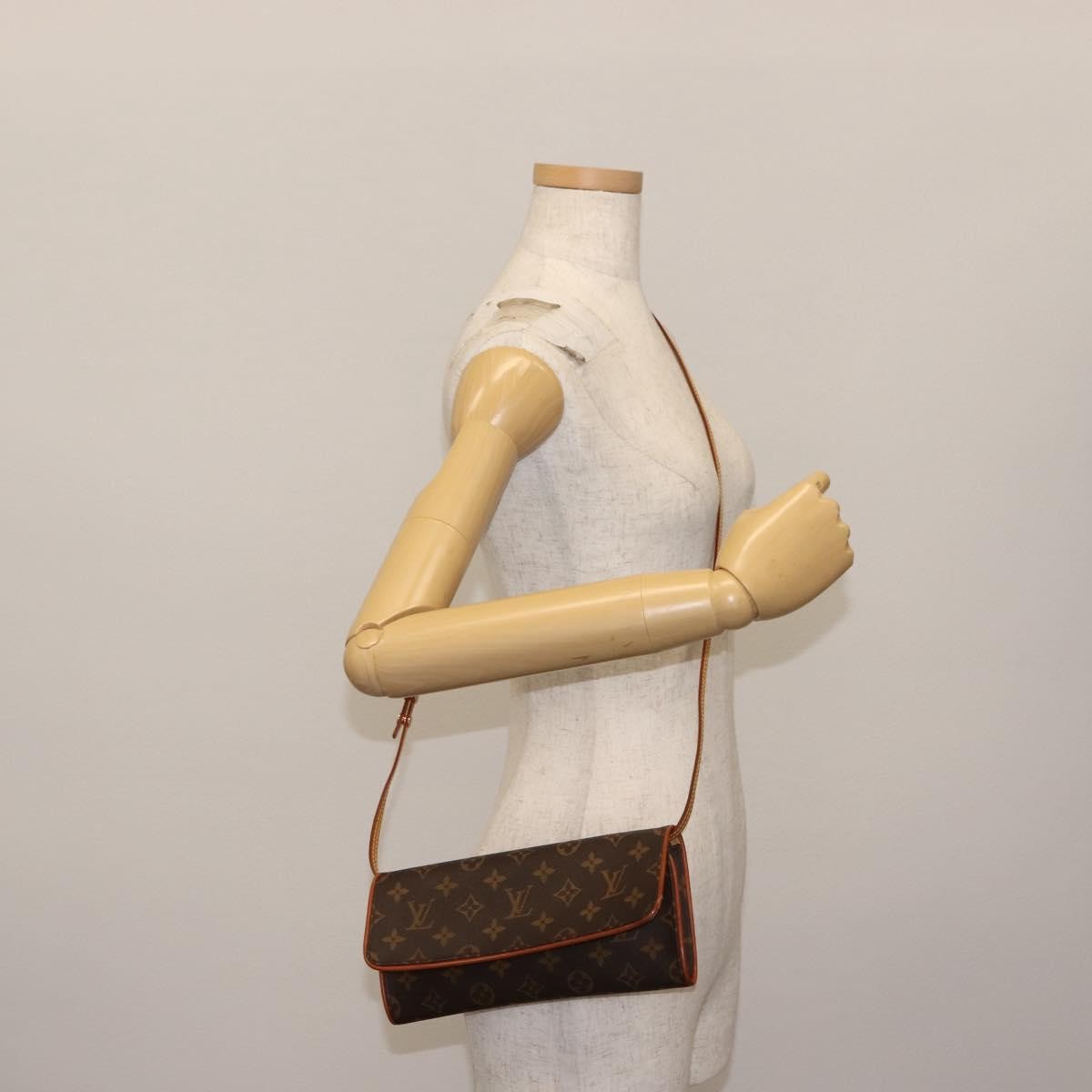 Louis Vuitton Twin Handbag Monogram Canvas, BROWN, CANVAS, Shoulder bag