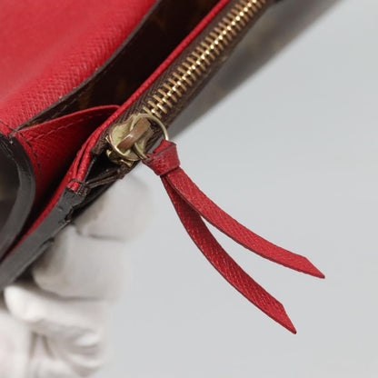Louis Vuitton Emilie Wallet Monogram Canvas, Red, Canvas, Wallet