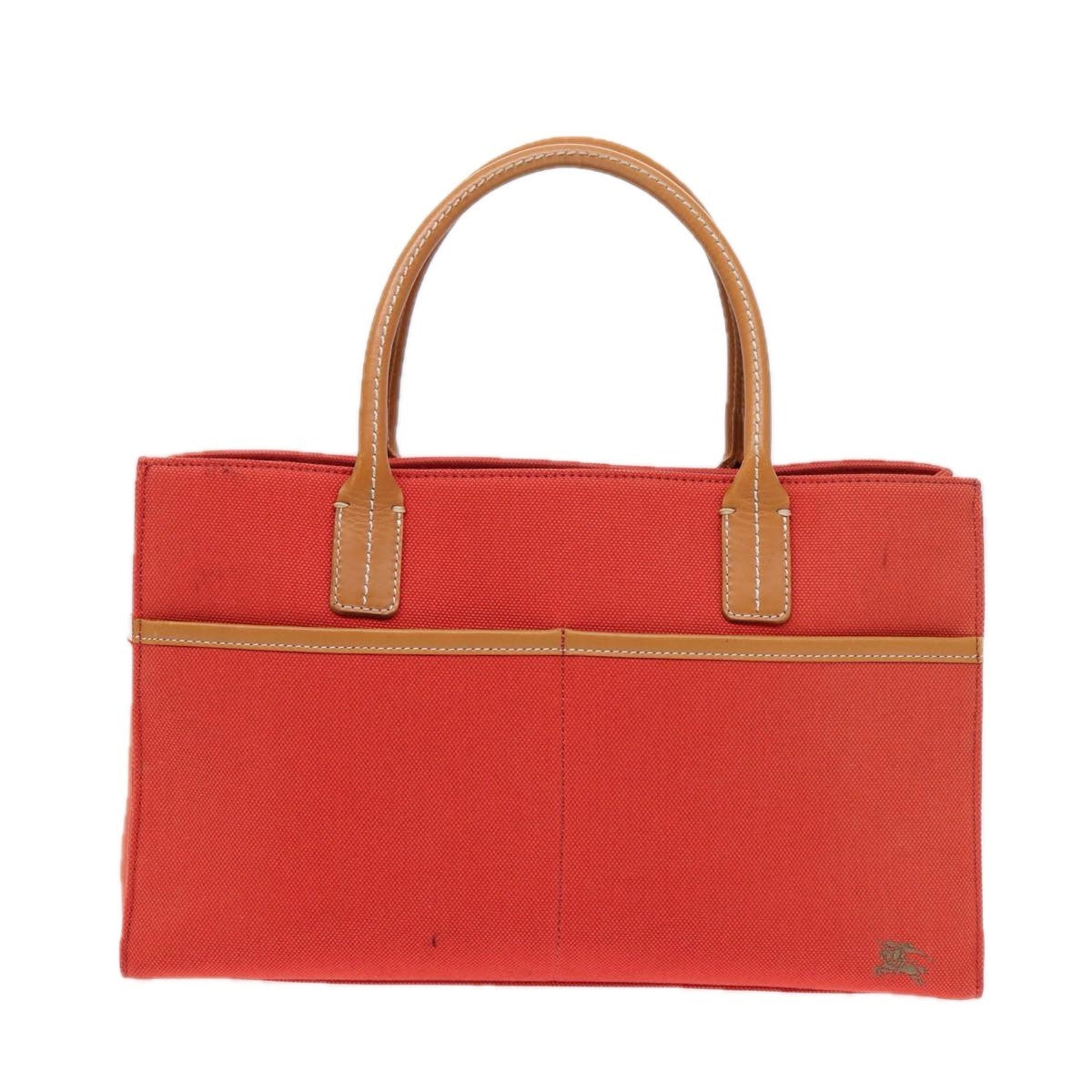 Burberry Nova Check Blue Label Canvas, ORANGE, CANVAS, Handbag