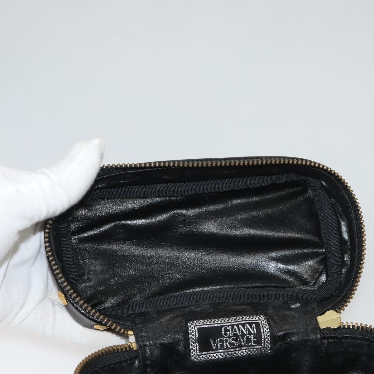 Versace Vanity Hand Bag Canvas and Leather, MULTICOLOUR, CANVAS, Clutche & pouche