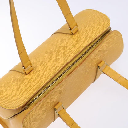 Louis Vuitton Soufflot Handbag Epi Leather, YELLOW, LEATHER, Handbag