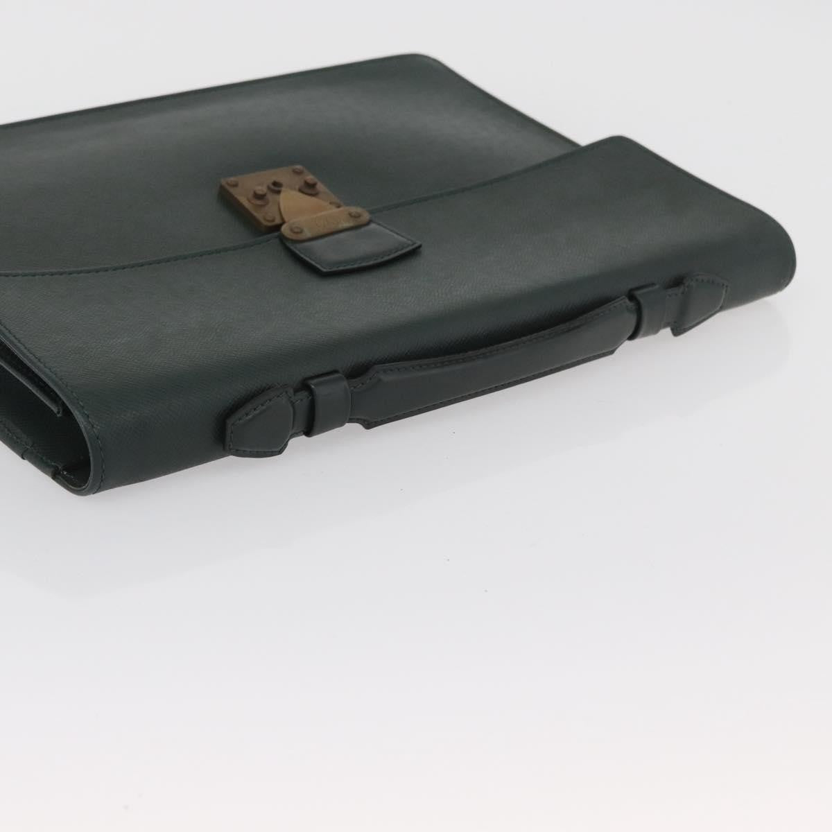 Louis Vuitton Serviette Kourad Briefcase Taiga Leather, Green, Leather, Handbag