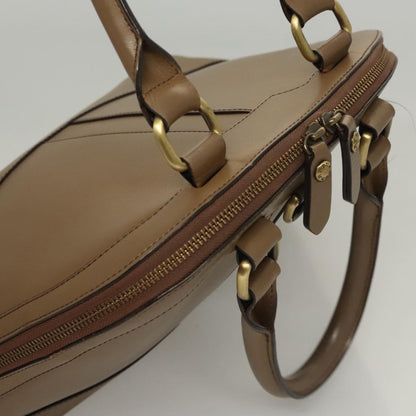 Burberry Vintage Zip Dome Bag Leather, BROWN, LEATHER, Handbag