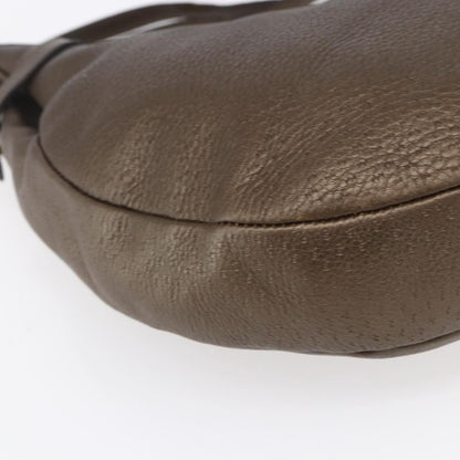 Salvatore Ferragamo Vintage Shoulder Bag Leather, BROWN, LEATHER, Shoulder bag