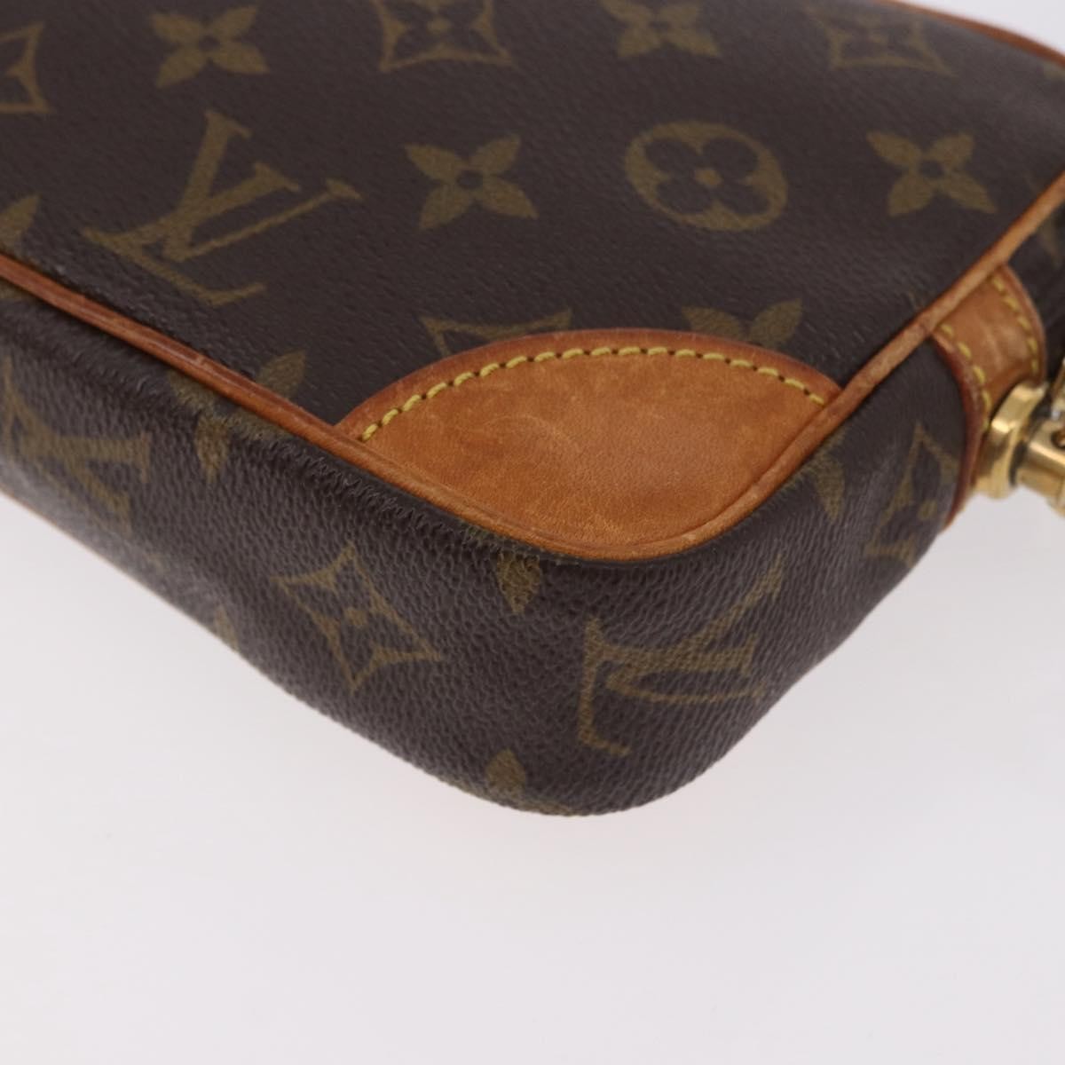 Louis Vuitton Marly Dragonne Clutch Monogram Canvas, Brown, Canvas, Clutch