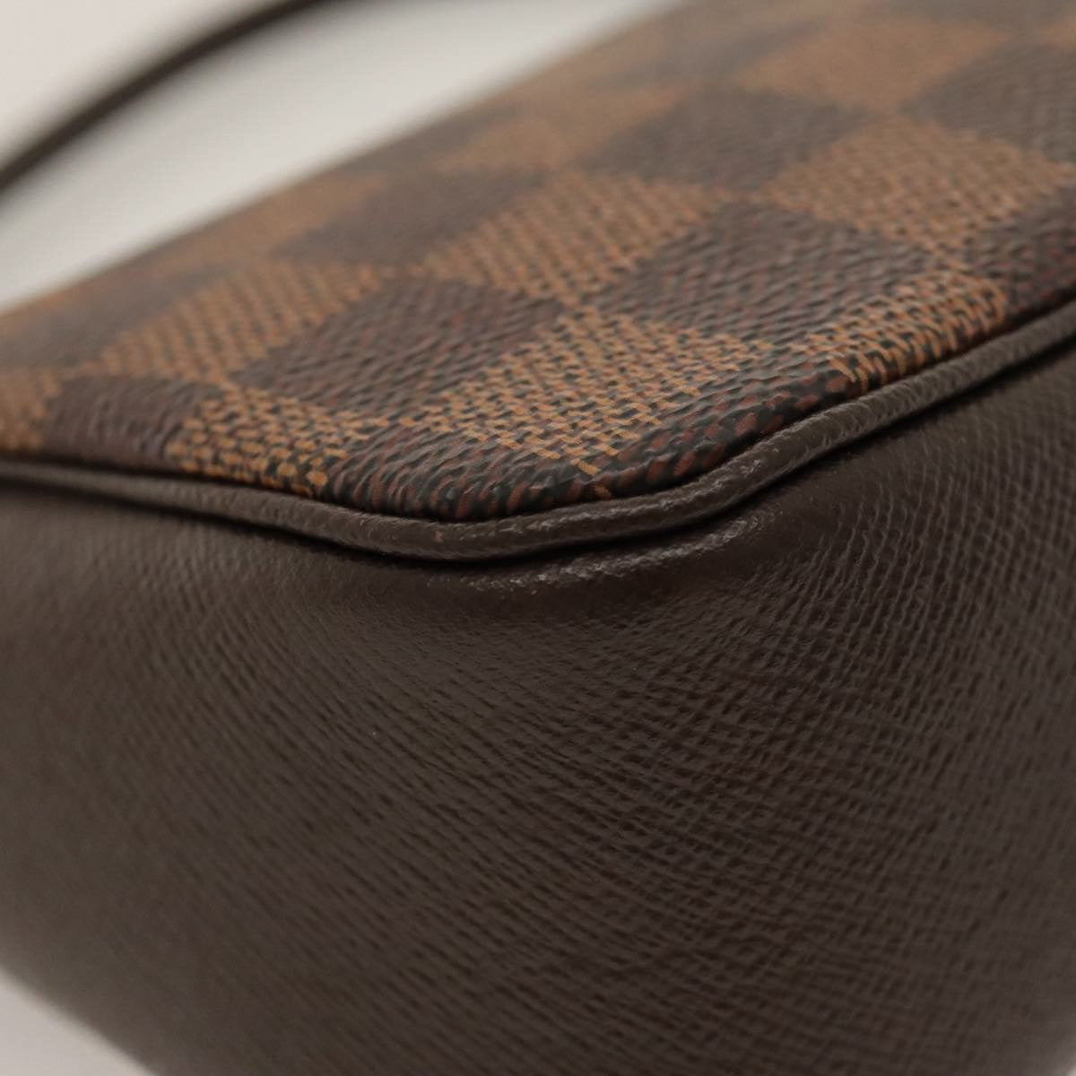 Louis Vuitton Trousse Make Up Bag Damier, BROWN, CANVAS, Clutche & pouche