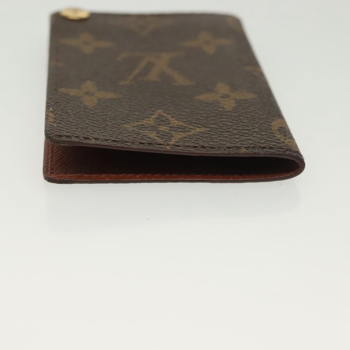 Louis Vuitton Porte Cartes Pression Card Case Monogram Canvas, BROWN, CANVAS, Card Holders
