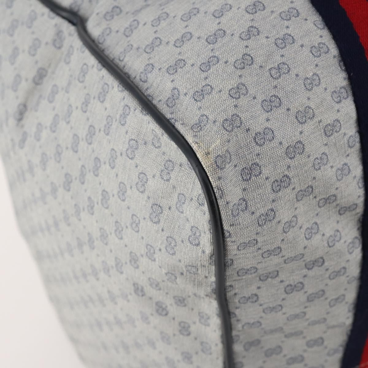 Gucci Web Trim Weekend Duffle Bag GG Coated Canvas, Navy, Canvas, Travel Bag