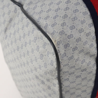 Gucci Web Trim Weekend Duffle Bag GG Coated Canvas, Navy, Canvas, Travel Bag