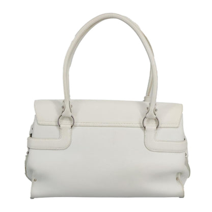 Salvatore Ferragamo Virna Satchel Leather, WHITE, LEATHER, Shoulder bag