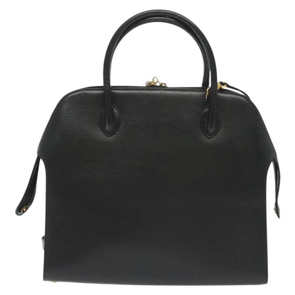 Salvatore Ferragamo Convertible Dome Gancini Leather, BLACK, LEATHER, Handbag