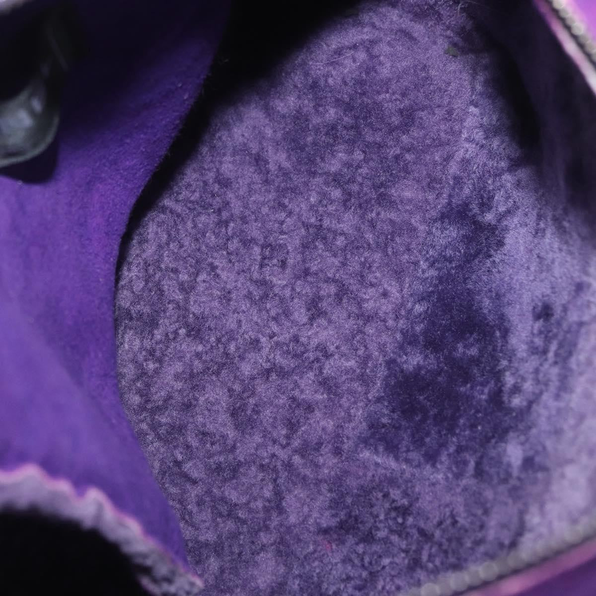 Chanel CC Logo Shoulder Bag Shearling and Suede, PURPLE, SUEDE, Shoulder bag