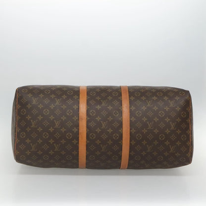 Louis Vuitton Keepall Bag Monogram Canvas, BROWN, CANVAS, Travel bag
