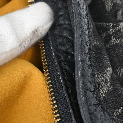 Louis Vuitton XS Hobo Denim, BLACK, DENIM_JEANS, Shoulder bag