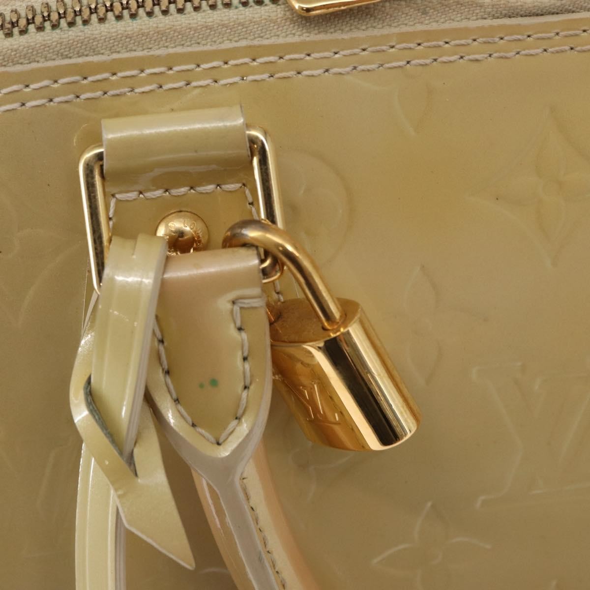 Louis Vuitton Alma Handbag Monogram Vernis, Pink, Patent Leather, Handbag