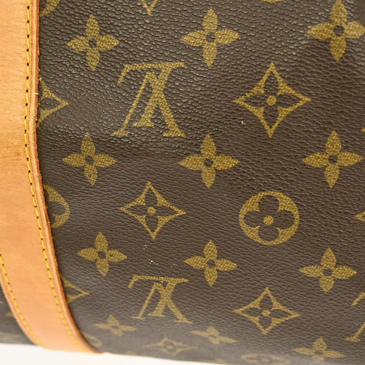 Louis Vuitton Keepall Bag Monogram Canvas, BROWN, CANVAS, Travel bag