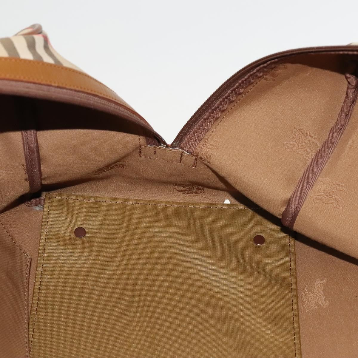 Burberry Vintage Duffle Bag Horseferry Check Canvas, BEIGE, CANVAS, Travel bag