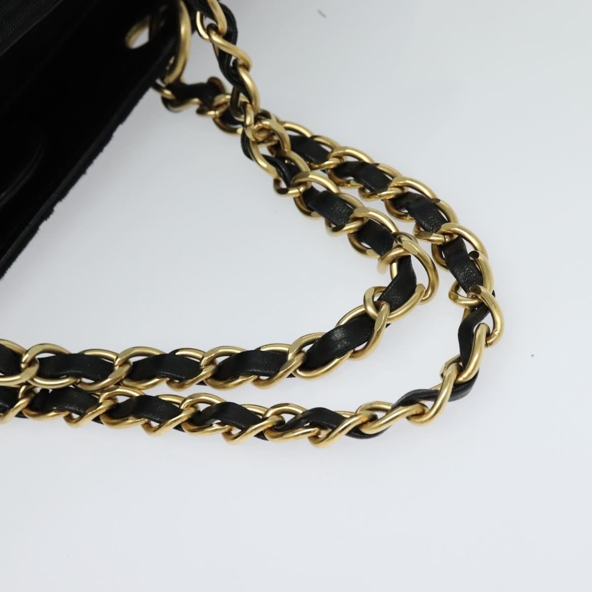 Chanel Chocolate Bar Chain Tote Quilted Jersey, BLACK, COTTON, Tote bag