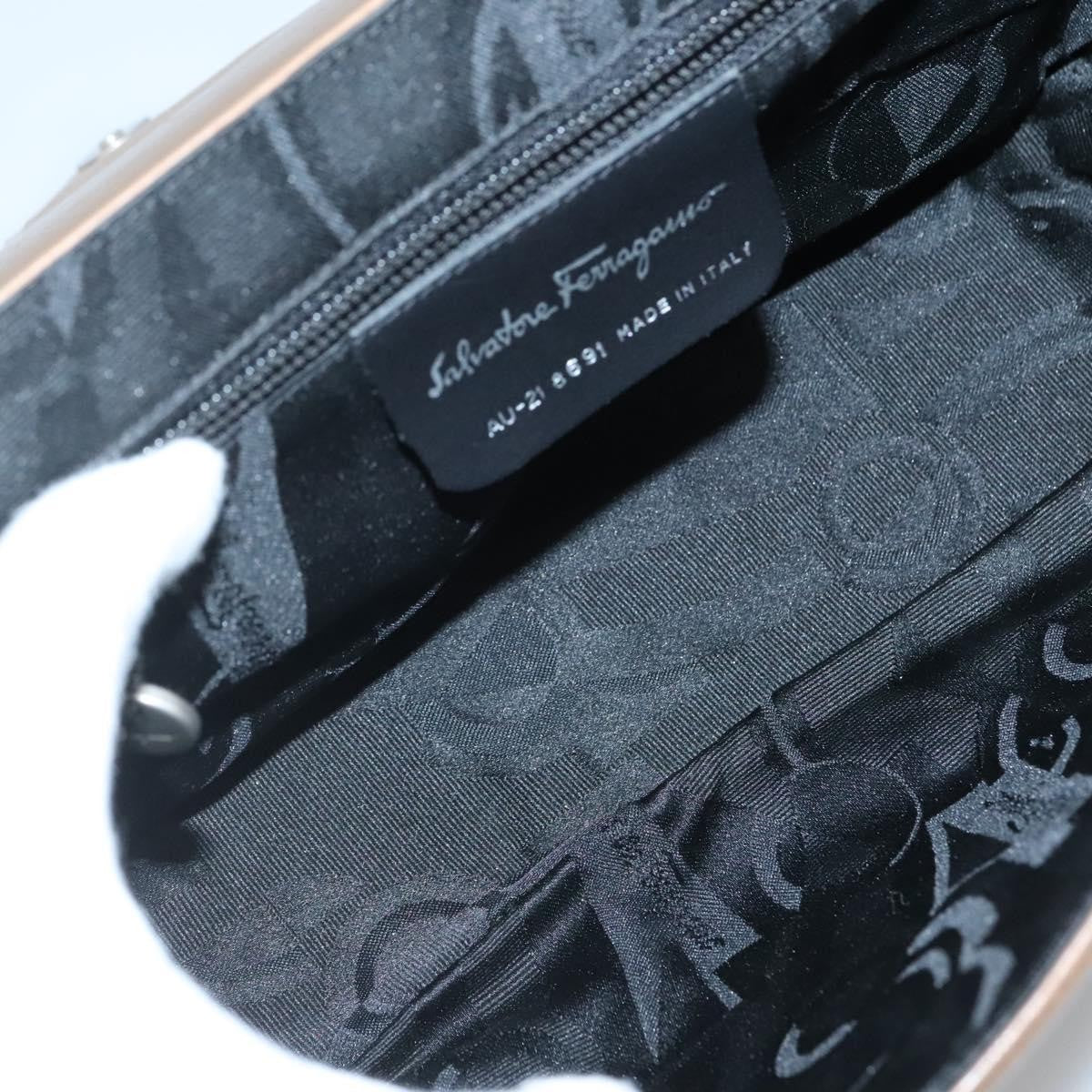 Salvatore Ferragamo Vala Shoulder Bag Leather, BROWN, LEATHER, Shoulder bag