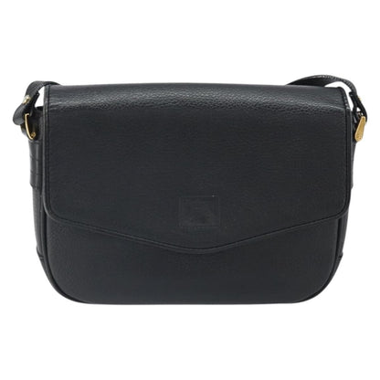 Burberry Flap Shoulder Bag Leather, BLACK, LEATHER, Shoulder bag