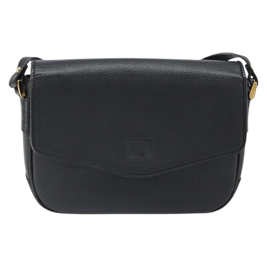Burberry Flap Shoulder Bag Leather, BLACK, LEATHER, Shoulder bag