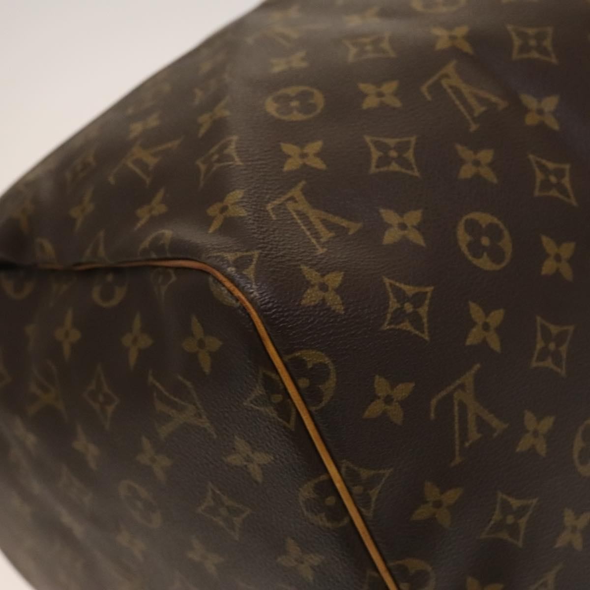 Louis Vuitton Keepall Bag Monogram Canvas, BROWN, CANVAS, Travel bag
