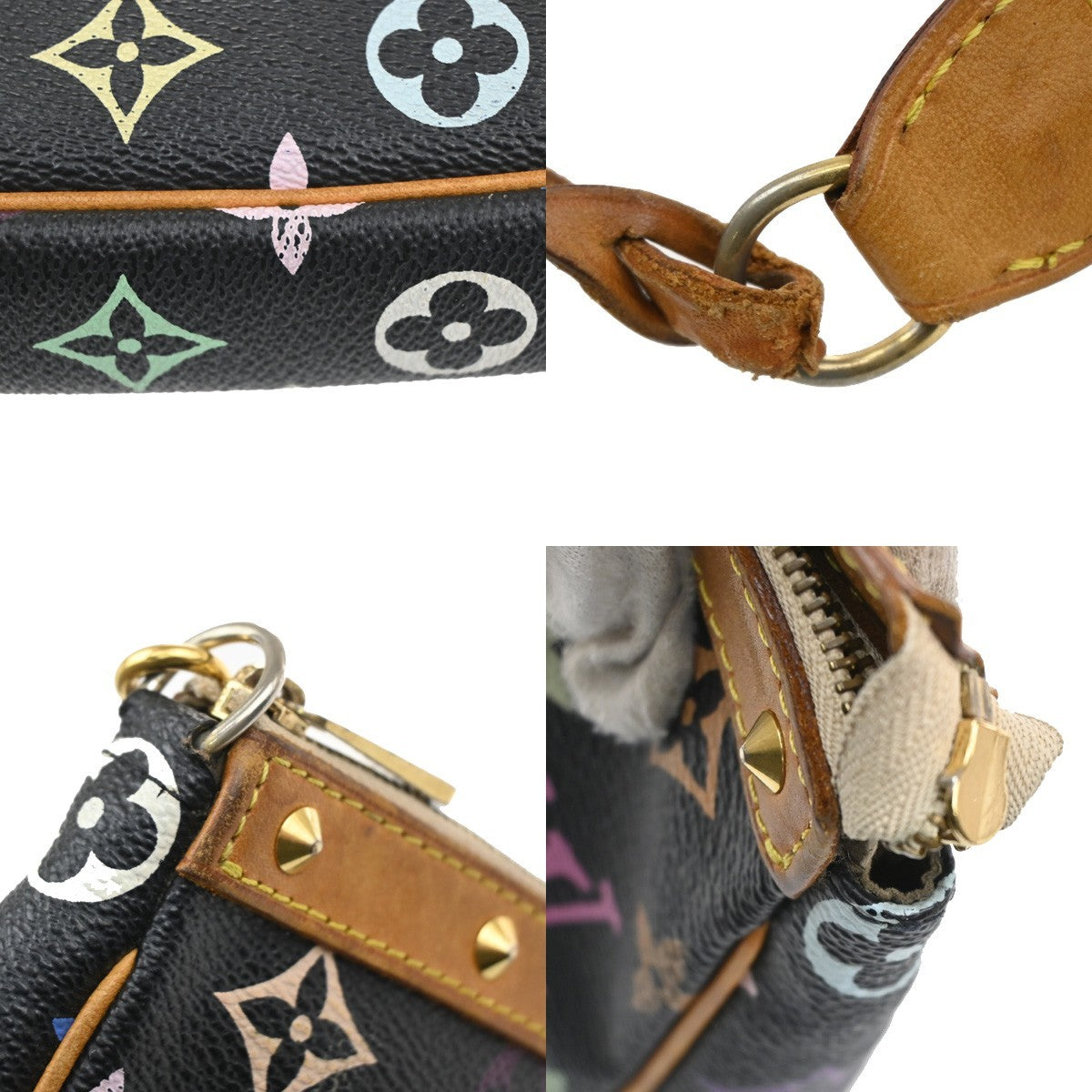 Louis Vuitton Pochette Accessoires Monogram Multicolor, Multicolour, Leather, Clutch