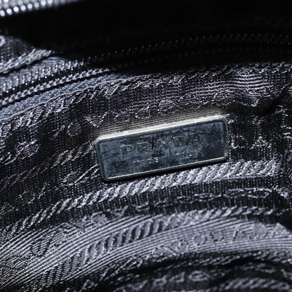 Prada Front Pocket Messenger Bag Tessuto, Black, Nylon, Shoulder Bag