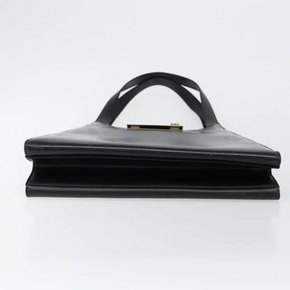 Salvatore Ferragamo Gancini Shoulder Bag Leather, BLACK, LEATHER, Shoulder bag