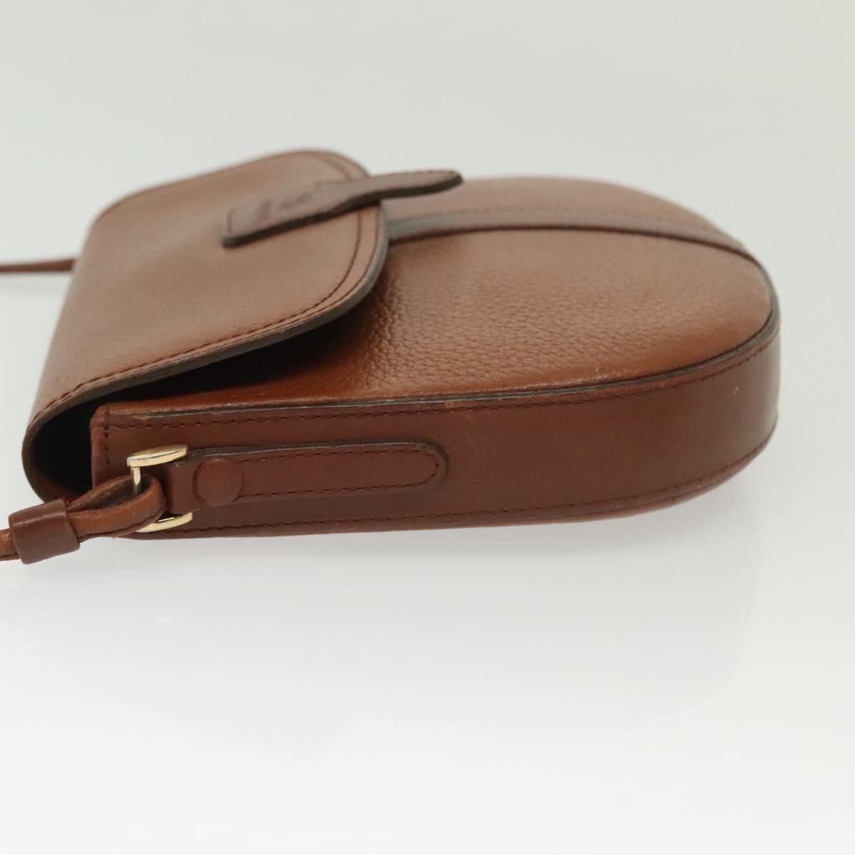 Burberry Flap Shoulder Bag Leather, BROWN, LEATHER, Shoulder bag