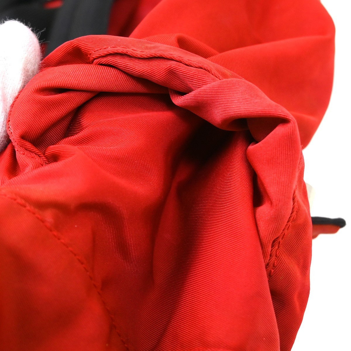 Prada Double Buckle Backpack Tessuto, Red, Nylon, Backpack