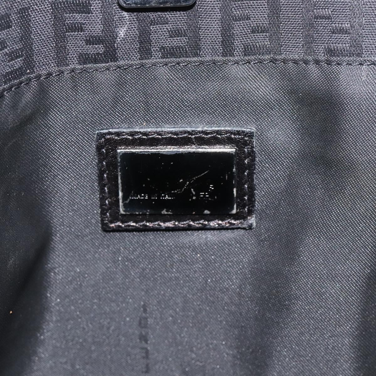 Fendi Zucchino Canvas, BLACK, CANVAS, Tote bag