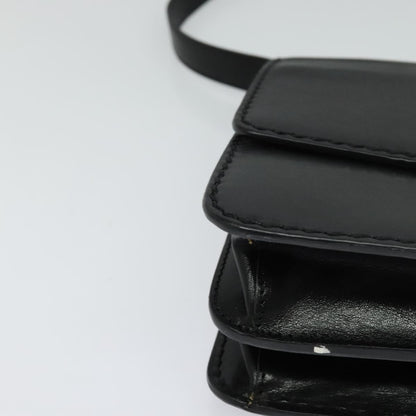 Chloe Louise Shoulder Bag Leather, BLACK, LEATHER, Shoulder bag