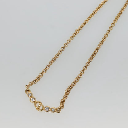 Christian Dior CD Pendant Necklace Gold-plated, GOLD, METAL, Necklace