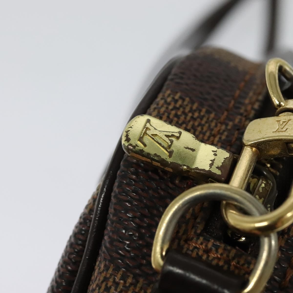 Louis Vuitton Ipanema Pochette Damier, BROWN, CANVAS, Clutche & pouche