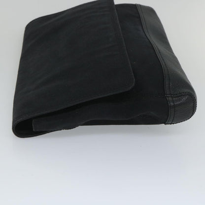 Balenciaga Vintage Pouch Leather, BLACK, CANVAS, Clutche & pouche