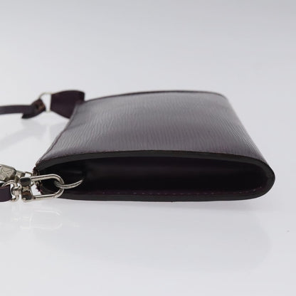 Louis Vuitton Pochette Accessoires Epi Leather, PURPLE, LEATHER, Clutche & pouche