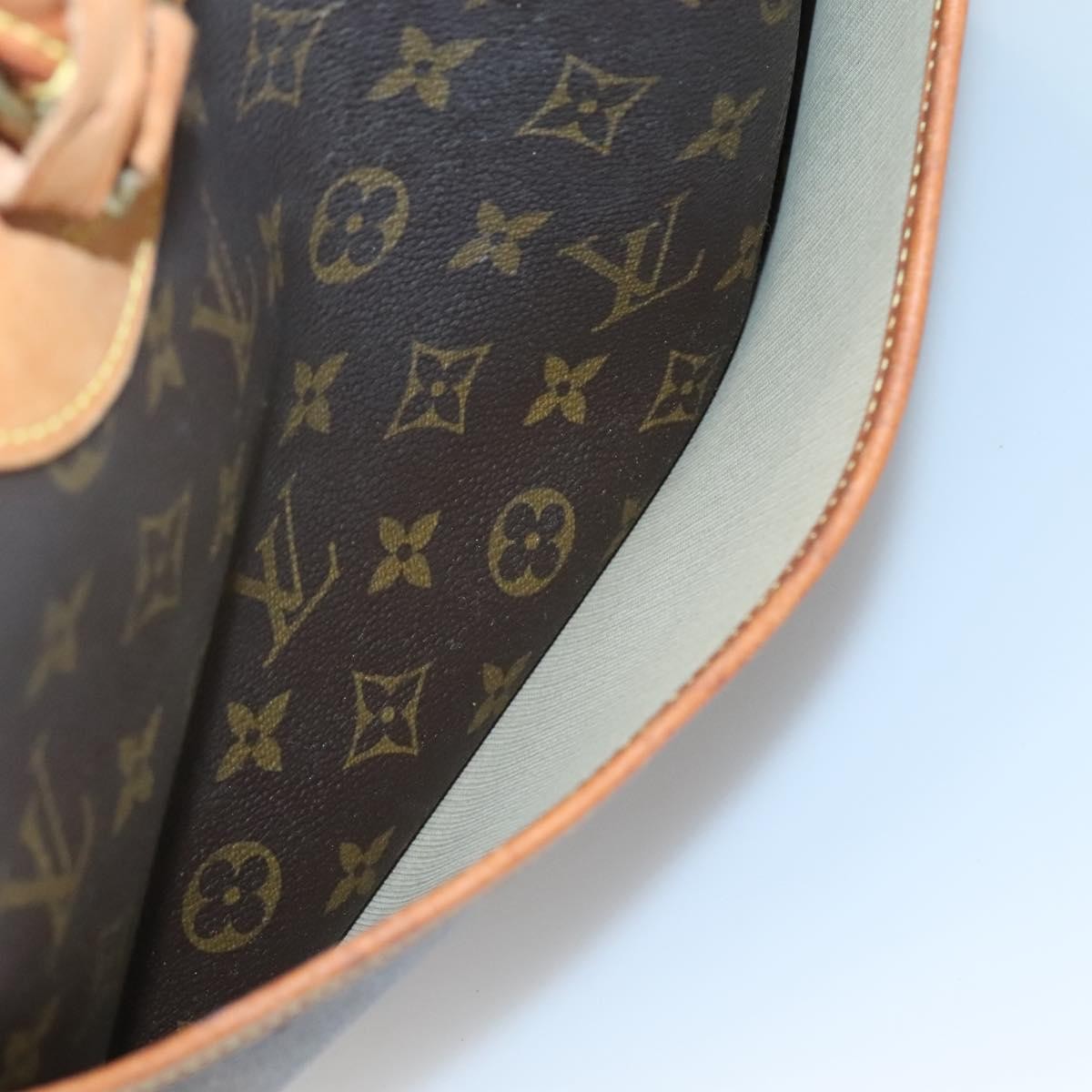 Louis Vuitton Deauville Handbag Monogram Canvas, BROWN, CANVAS, Handbag