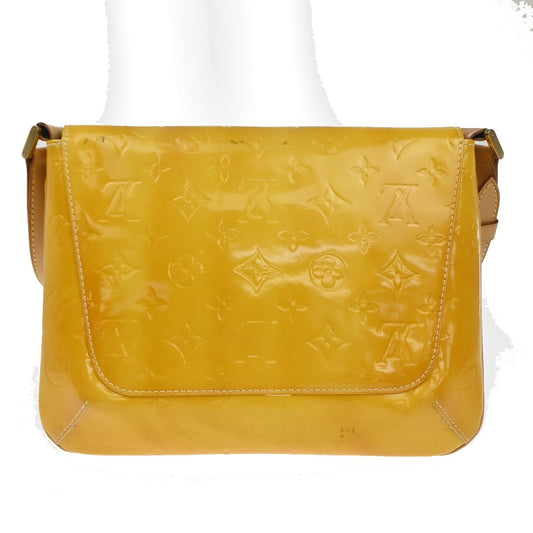 Louis Vuitton Thompson Street Handbag Monogram Vernis, Yellow, Patent Leather, Shoulder Bag