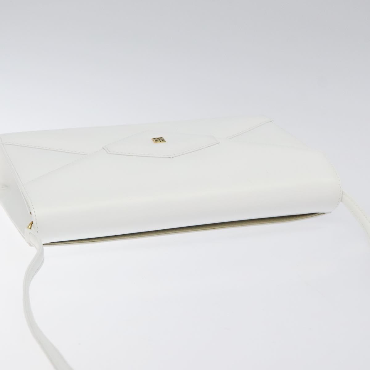 Givenchy Vintage 4G shoulder bag Leather, WHITE, LEATHER, Shoulder bag