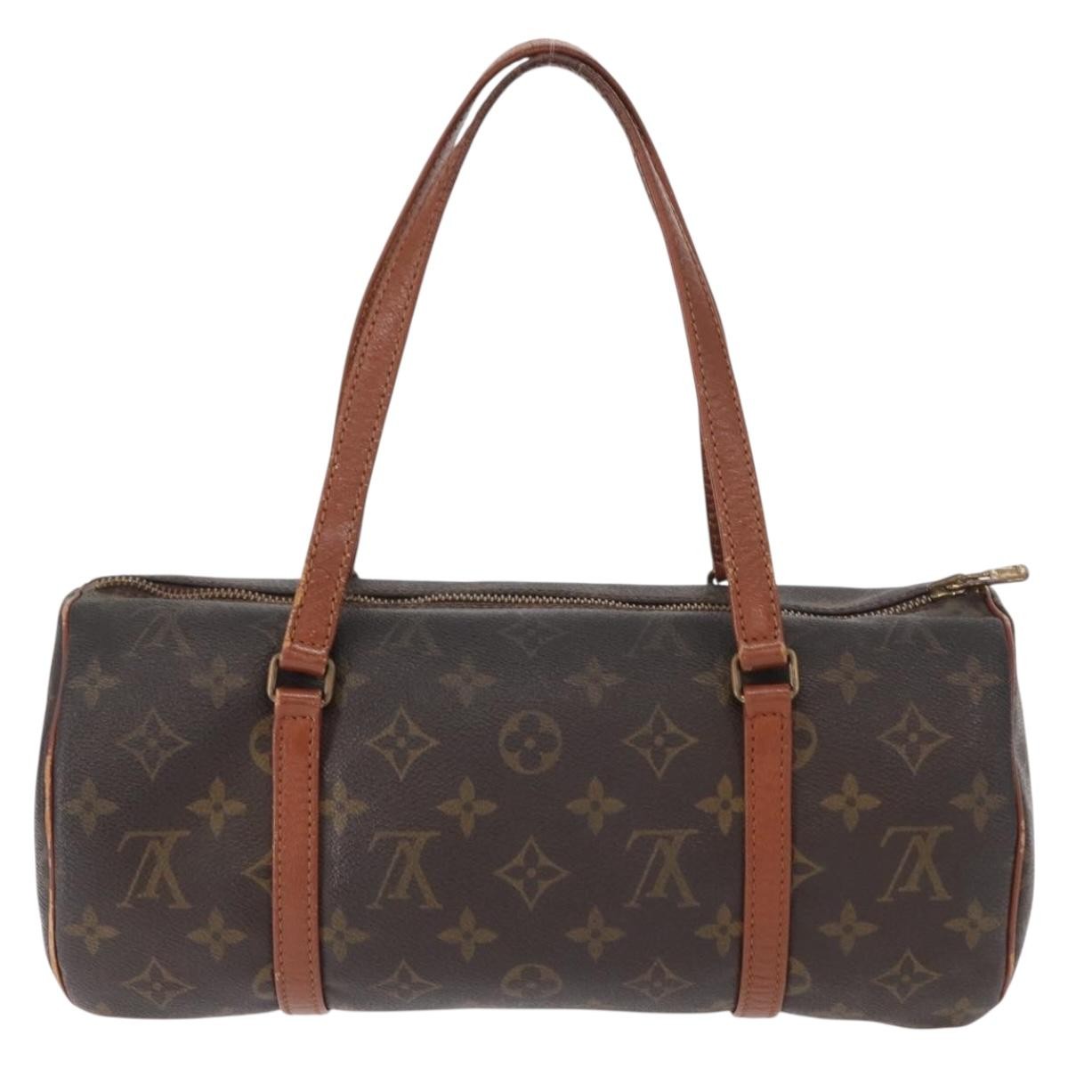 Louis Vuitton Papillon Handbag Monogram Canvas, BROWN, CANVAS, Handbag