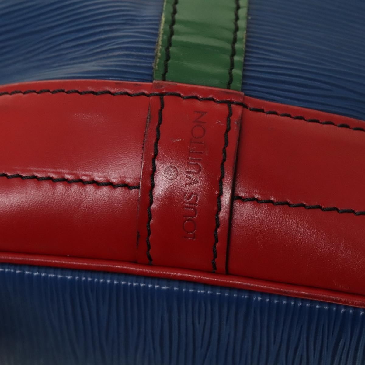 Louis Vuitton Tricolor Noe Handbag Epi Leather, BLUE, LEATHER, Handbag