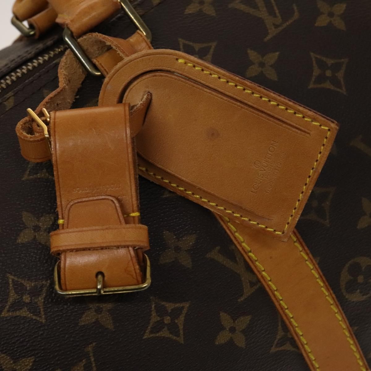 Louis Vuitton Keepall Bag Monogram Canvas, BROWN, CANVAS, Travel bag