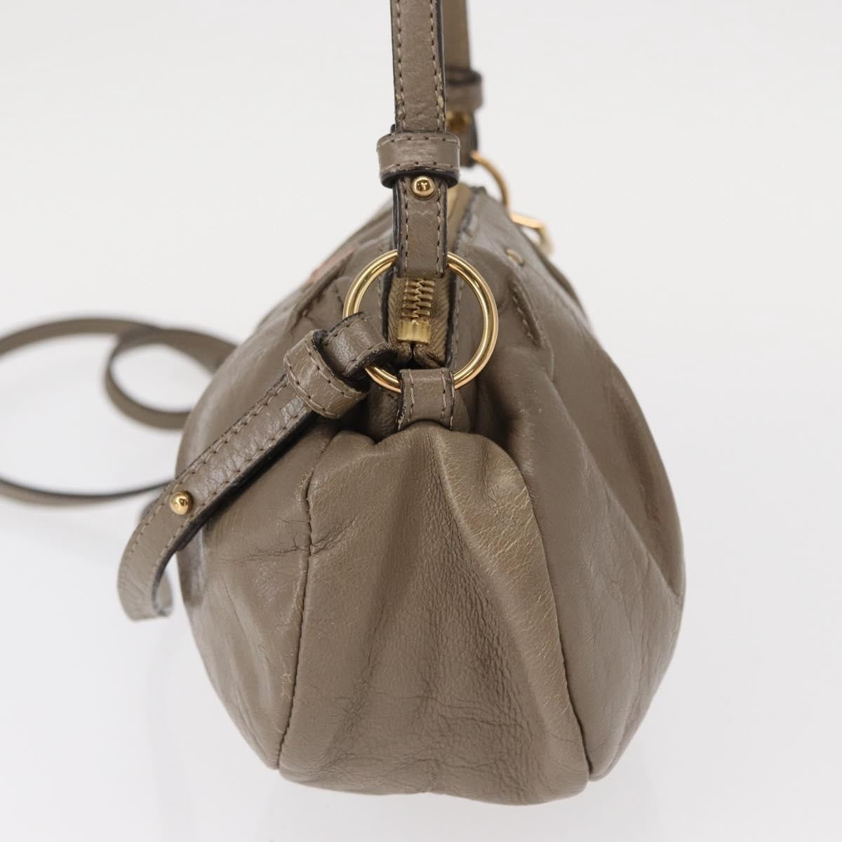 Chloe Vintage Shoulder Bag Leather, BEIGE, LEATHER, Shoulder bag