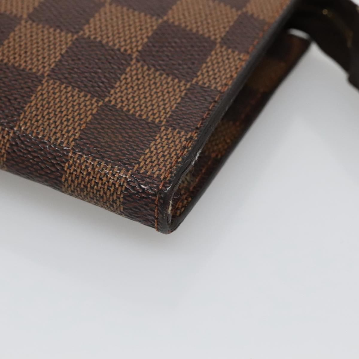 Louis Vuitton Marais Bucket Zip Pouch Damier, BROWN, CANVAS, Clutche & pouche